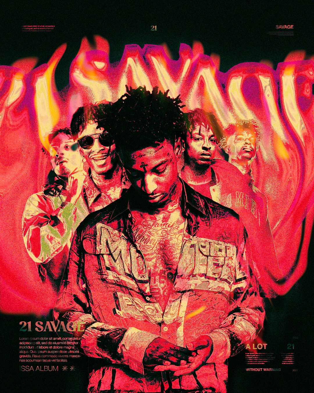 21 Savage music-inspired digital art